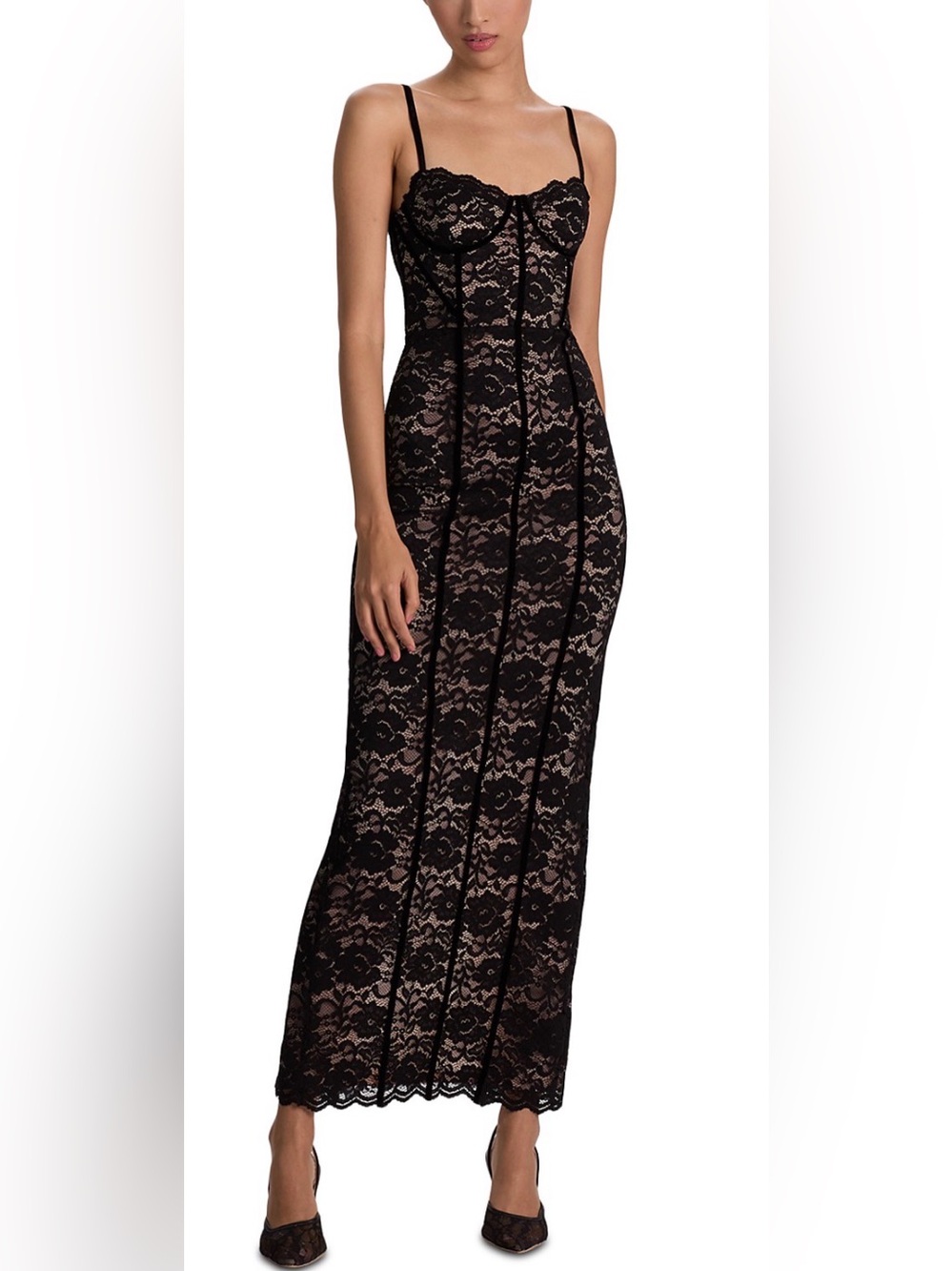 Alice + Olivia Carissa Lace Bustier Dress